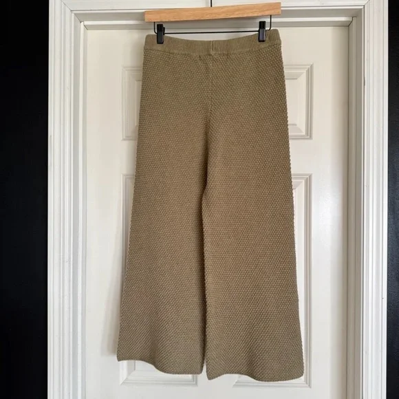 Free People Beach Hailee Sweater Wide Leg Pants in Dried Moss size Small - Picture 6 of 12